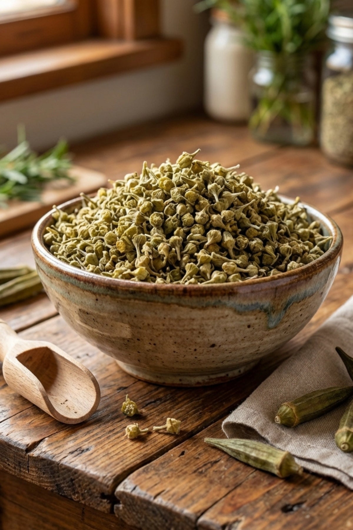 Dried Okra Flower 100g Pack