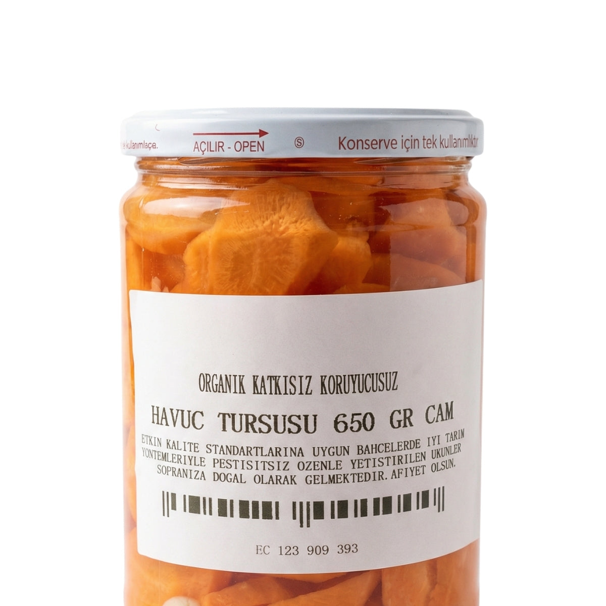 Havuç Turşusu – Doğal Fermantasyon (650 Gr Cam Kavanoz)