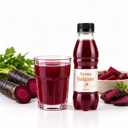 Şalgam Doğal Organik Koruyucuz Şalgam Acısız 330 ml