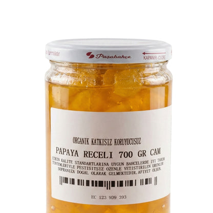 Tropik Seri Papaya Reçeli – Egzotik Tat (700 Gr Cam Kavanoz)
