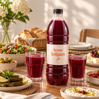 Şalgam Doğal Organik Koruyucuz Şalgam Acısız 1 Litre