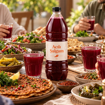 Şalgam Doğal Organik Koruyucuz Şalgam Acılı 1 Litre