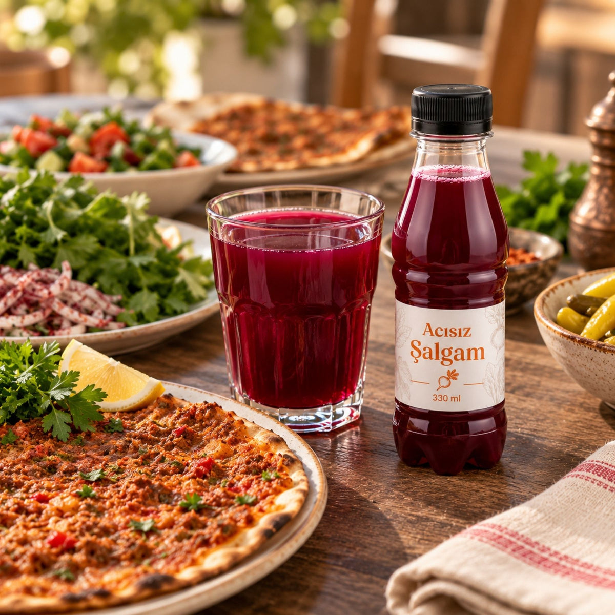 Şalgam Doğal Organik Koruyucuz Şalgam Acısız 330 ml