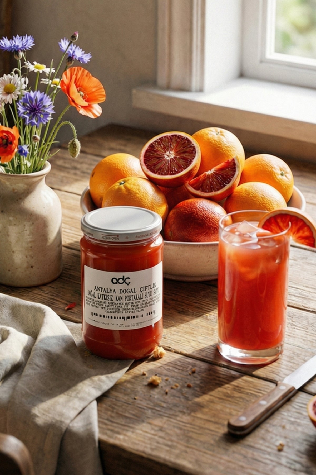 Doğal Katkısız Kan Portakalı Suyu 700gr.Paket