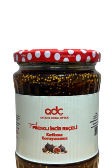 Fig Jam with Hazelnuts 700 Gram Glass Jar
