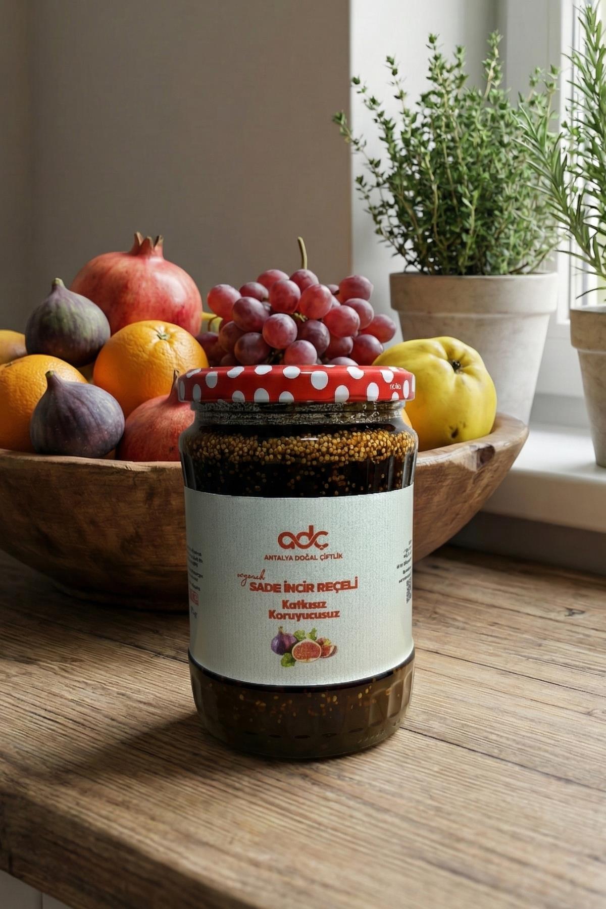 Plain Fig Jam 700 Gram Glass