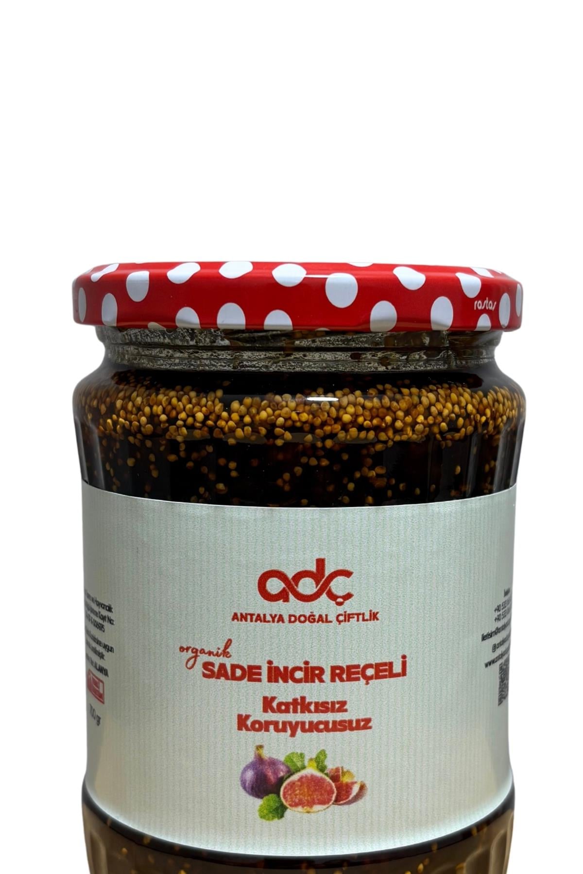 Plain Fig Jam 700 Gram Glass